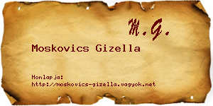 Moskovics Gizella névjegykártya